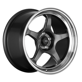 Konig Hyperspec 18x8.5A 5x112 ET42 Anthracite Metallic Wheel w/ Mirror Machined Lip (Knurled Bead)