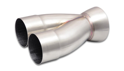Vibrant 2-1 SS Merge Collectors (3in Inlet Slipover ID 4in Outlet OD) - Sold Individually for exhaust systems and performance tuning.