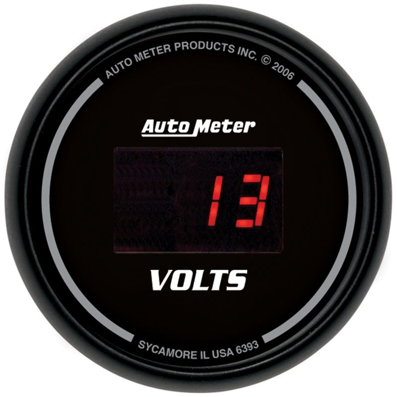 AutoMeter Gauge Kit 5 Pc. 3-3/8in. & 2-1/16in. Elec Speedo Digital Black Dial W/ Red Led, performance car parts, DTX Performance