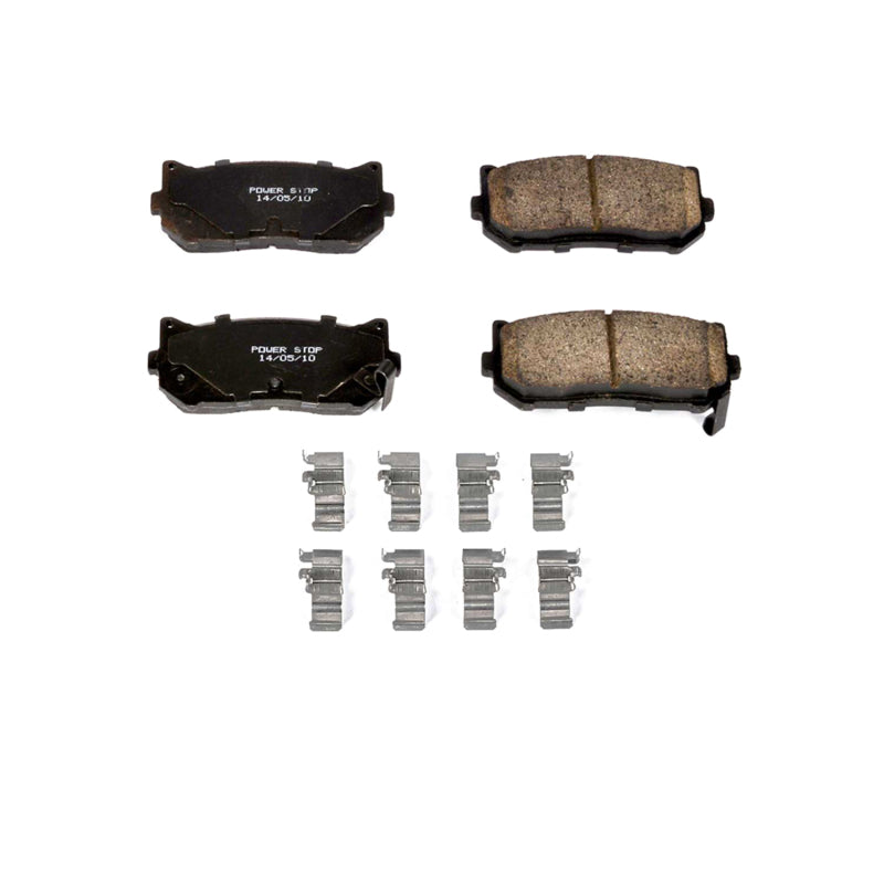 Power Stop 98-01 Kia Sephia Rear Z17 Evolution Ceramic Brake Pads w/Hardware - DTX Performance