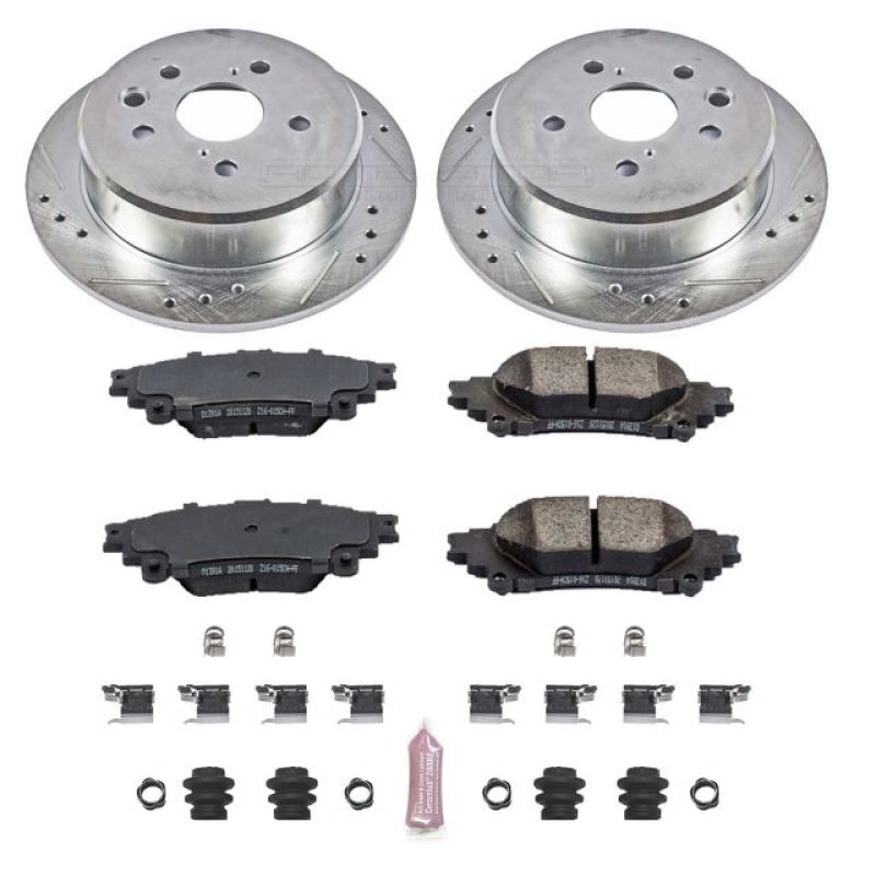 Power Stop 14-15 Lexus IS250 Rear Z23 Evolution Sport Brake Kit, perfect for performance car parts and brake upgrades at DTX Performance.