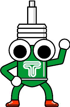 Tein Damper Keychain with Wrench mascot