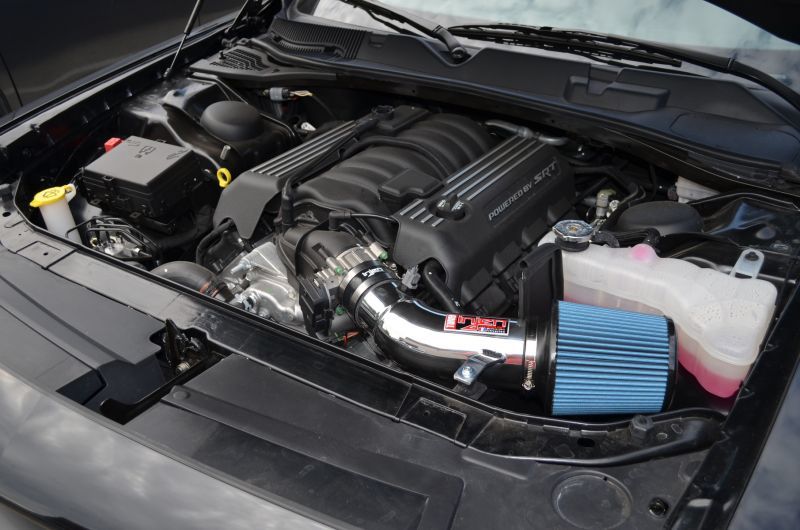 Injen 11-20 Dodge Challenger SRT-8 6.4L V8 Wrinkle Black Power-Flow Short Ram Intake - DTX Performance