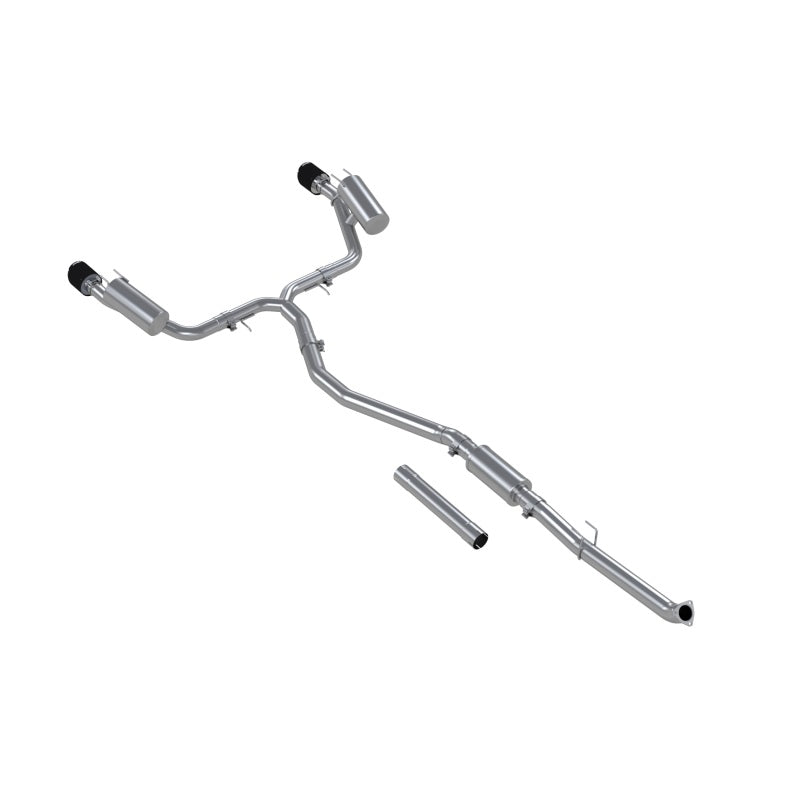 MBRP 22-24 Honda Civic SI 1.5L T304 SS 3in Cat-Back Exhaust 2.5in Dual Split Rear w/ CF Tips - DTX Performance