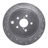 R1 10-25 Scion FR-S Rear Right Drilled & Slotted Silver Brake Rotor