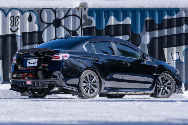 MBRP 15-21 Subaru WRX 2.0L/STI 2.5L rear view with exhaust system