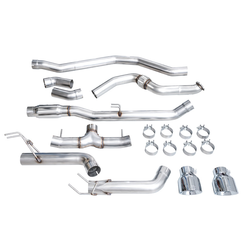 AWE Tuning 22+ Honda Civic Si/Acura Integra Track Edition Catback Exhaust - Dual Chrome Silver Tips - DTX Performance