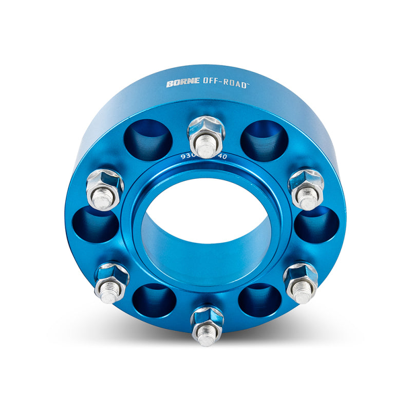 Mishimoto Borne Off-Road Wheel Spacers 5x150 110.1 50 M14 Blue - DTX Performance