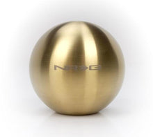 Load image into Gallery viewer, NRG Chrome Gold Titanium Round Shifter Heavy Weight - High performance shifter for racing cars at DTX Performance, perfect for tuning upgrades.
