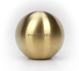 NRG Chrome Gold Titanium Round Shifter Heavy Weight - High performance shifter for racing cars at DTX Performance, perfect for tuning upgrades.