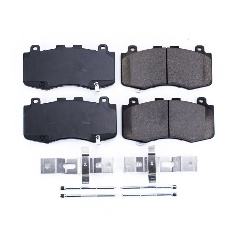 Power Stop 18-19 Jeep Grand Cherokee Front Z17 Evolution Ceramic Brake Pads w/Hardware - DTX Performance