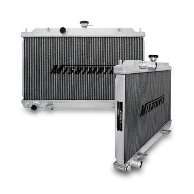 Mishimoto 00-05 Nissan Sentra SE-R Vspec Manual Aluminum Radiator from DTX Performance, ideal for engine performance upgrades.