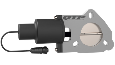 QTP 2.5in Bolt-On QTEC Electric Cutout Valve - Single, performance upgrades by DTX Performance, high performance auto parts
