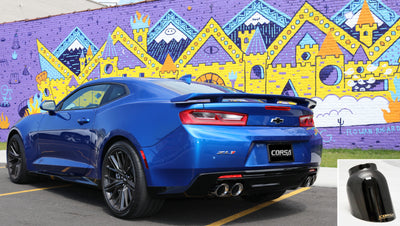 Corsa 2017-2024 Chevrolet Camaro SS 6.2L V8 2.75in Black Xtreme Axle-Back Exhaust by DTX Performance