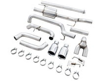 Load image into Gallery viewer, AWE 0FG 21+ Ford F150 Dual Split Rear Exhaust - 5in Chrome Silver Tips - DTX Performance