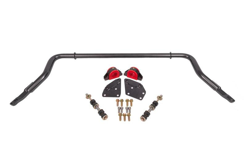 BMR 82-92 Chevrolet Camaro Sway Bar Kit Front Hollow 38mm Adjustable - Black Hammertone - DTX Performance