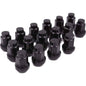 Raceline Conical Lug Nuts - 3/8in-24 - 16 Pack - Black, high performance car parts, DTX Performance, veteran owned shop