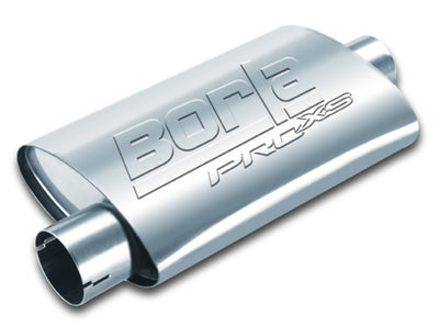 Borla Universal Center/Offset Oval 2.5in In/Out 14in x 4.25in x 1.88in PRO-XS Muffler for performance upgrades