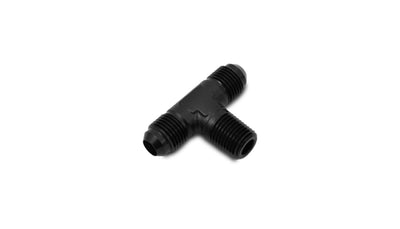 Vibrant -3AN x 1/8in NPT Flare to Pipe Tee Adapter Fitting - Aluminum for performance car parts by DTX Performance