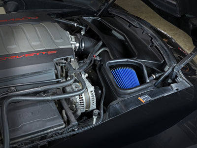 aFe POWER Magnum FORCE Stage-2 Pro 5R Cold Air Intake Sys 14-19 Chevrolet Corvette (C7) V8-6.2L in engine bay