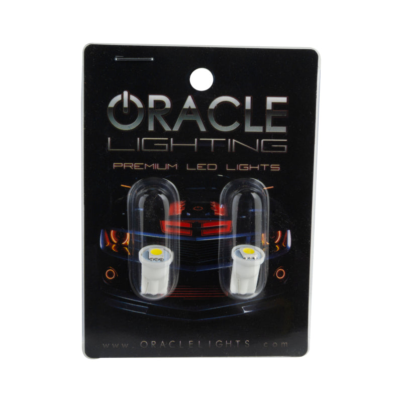 Oracle T10 1 LED 3-Chip SMD Bulbs (Pair) - Cool White for performance car parts