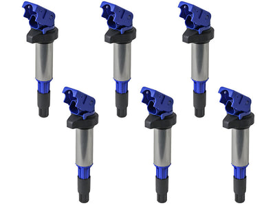 aFe 01-06 BMW 325Ci E46 Scorcher High-Performance Ignition Coil 6 Pack, performance car parts from DTX Performance, upgrade for engine.