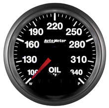 Load image into Gallery viewer, Autometer Elite 52mm 100-340 Deg F Oil Temp Peak &amp; Warn w/ Electronic Control Gauge - Performance car parts DTX Performance