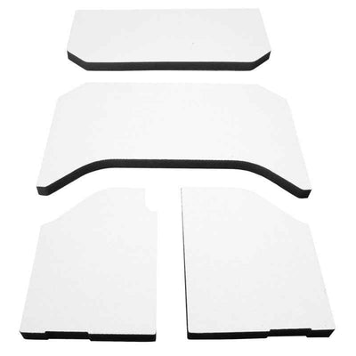 DEI 11-18 Jeep Wrangler JK 4-Door Boom Mat Headliner - 4 Piece - White, performance car parts from veteran owned shop
