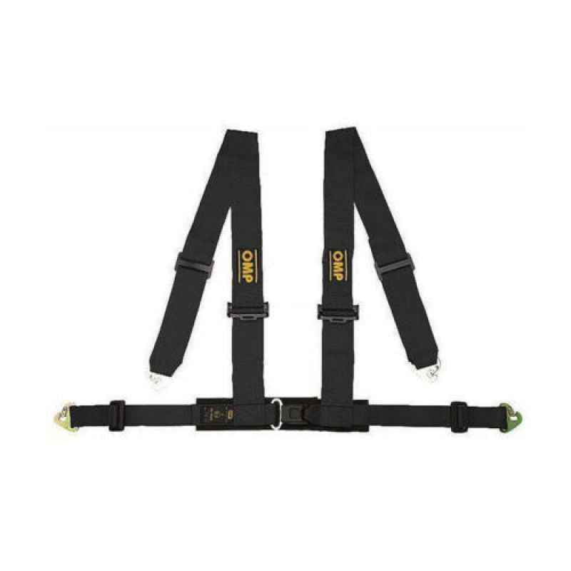 OMP 4 Point Harness - Black for high performance tuning and racing from DTX Performance, a veteran-owned performance shop.