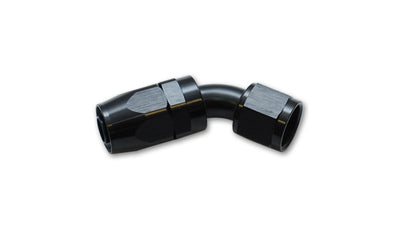 Vibrant -12AN 45 Degree Elbow Hose End Fitting for high performance car parts and upgrades, available at DTX Performance, veteran owned shop.
