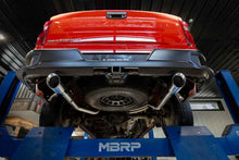Load image into Gallery viewer, MBRP 2019+ Chevrolet Silverado 1500 / 2019+ GMC Sierra 1500 Alum. 3in Armor Black Cat-Back Exhaust on lift