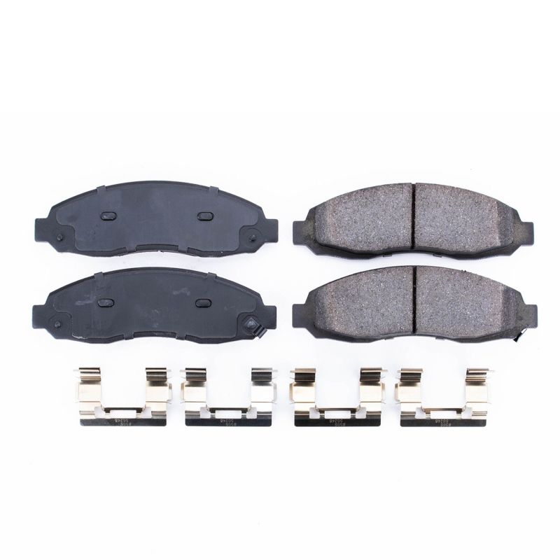 Power Stop 03-04 Dodge Dakota Front Z17 Evolution Ceramic Brake Pads w/Hardware - DTX Performance