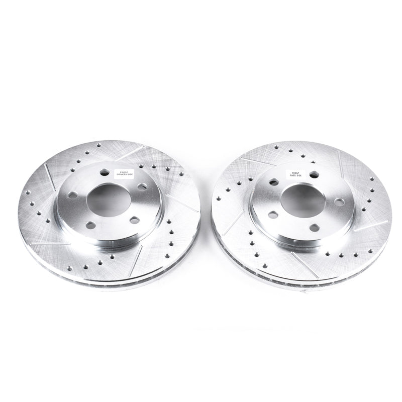 Power Stop 04-08 Chevrolet Malibu Front Evolution Drilled & Slotted Rotors - Pair - DTX Performance