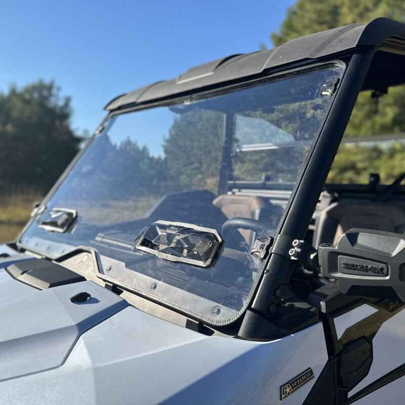 Seizmik 24+ Kawasaki Ridge Ranch Tool Less Windshield - Hardcoated performance upgrade