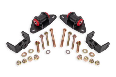BMR Suspension 14-19 Chevrolet Corvette Motor Mount Kit - Black Hammertone, performance car parts at DTX Performance