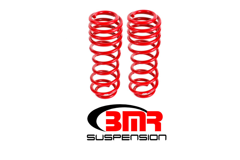 BMR 05-14 S197 Mustang GT/GT500 Rear Handling Version Lowering Springs - Red - DTX Performance