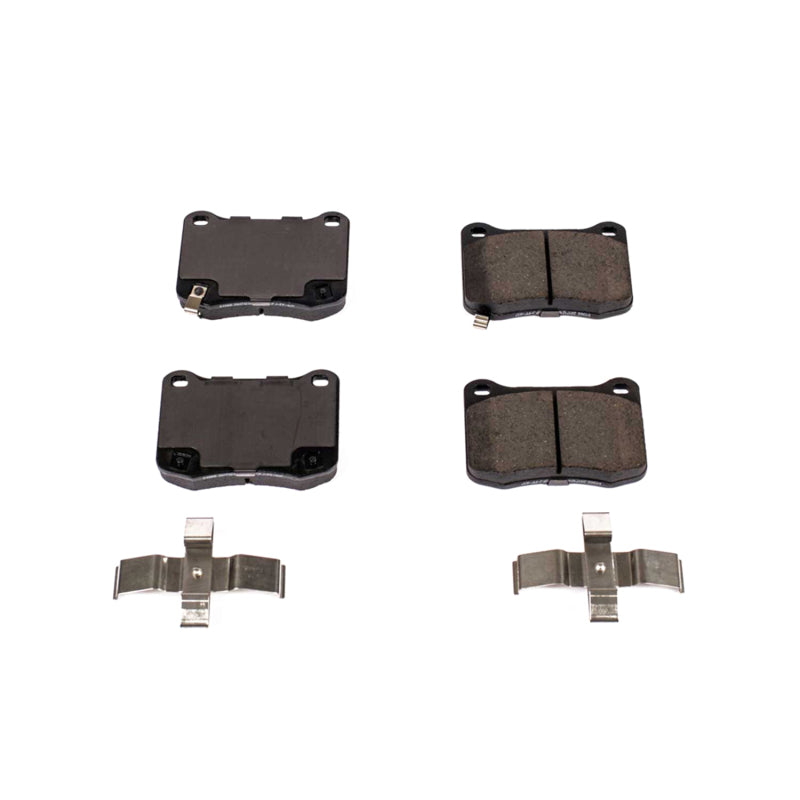 Power Stop 08-14 Lexus IS F Rear Z17 Evolution Ceramic Brake Pads w/Hardware - DTX Performance