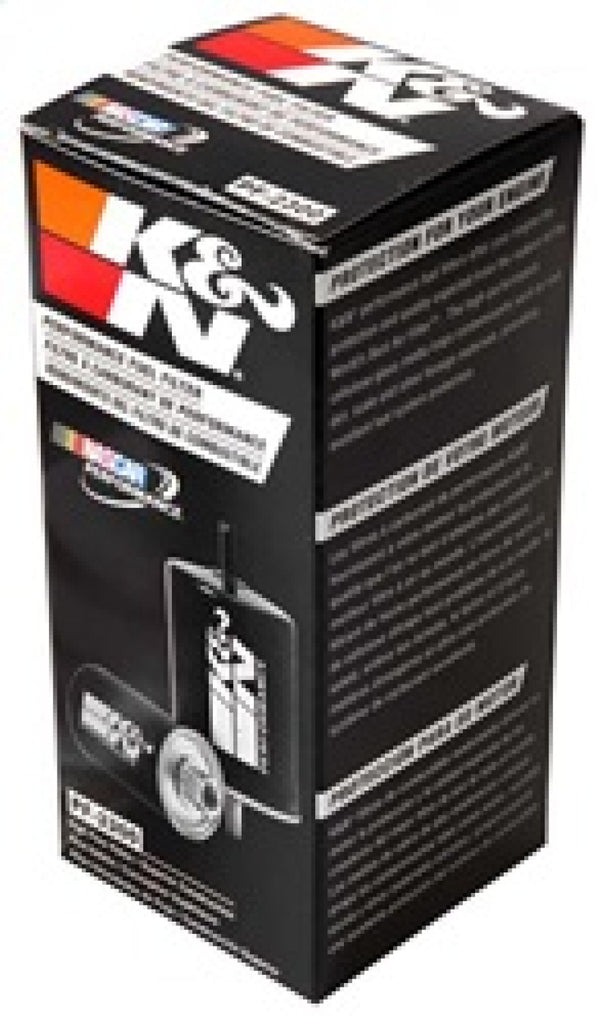 K&N Cellulose Media Fuel Filter 3in OD x 6.938in L for performance upgrades, high flow rates, aftermarket performance parts.