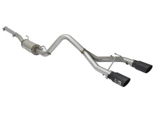 Load image into Gallery viewer, aFe Rebel Series CB 2.5in Dual Center Exit SS Exhaust w/ Black Tips 07-15 Jeep Wrangler 3.6L/3.8L V6 - DTX Performance