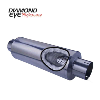 Diamond Eye MFLR 4inID SGL IN/SGL OUT exhaust for performance upgrades