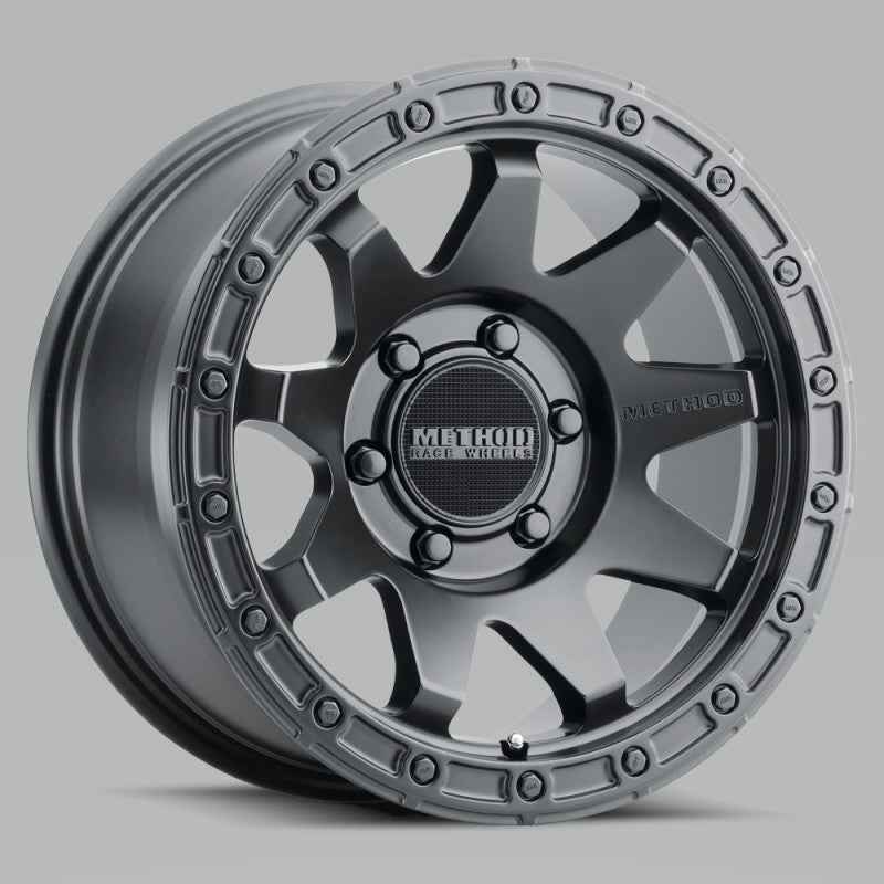 Method MR317 20x9 +18mm Offset 6x5.5 106.25mm CB Matte Black Wheel for performance cars by DTX Performance.