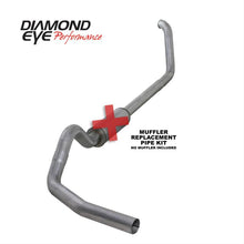 Load image into Gallery viewer, Diamond Eye 00-03 Ford F250/F350 7.3L 4in Turbo-Back Single Aluminized Muffler Replacement Pipe