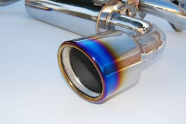 Invidia 03-05 Infiniti FX35/45 Gemini Rolled Titanium Tip Cat-back Exhaust for performance car parts at DTX Performance.