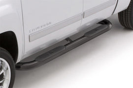 Lund 2019 Chevy Silverado 1500 Crew Cab 4in. Oval Curved Steel Nerf Bars - Black, high performance car parts