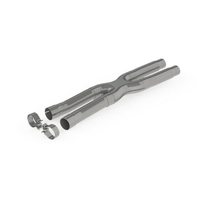 MBRP 15-19 Ford Mustang GT 2.5in Resonator Delete X-Pipe - T409, performance car parts by DTX Performance, high performance auto parts