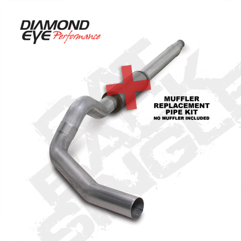 Diamond Eye KIT 5in CB MFLR RPLCMENT PIPE SGL AL: 94-97 FORD 7.3L F250/F350 PWRSTROKE - DTX Performance