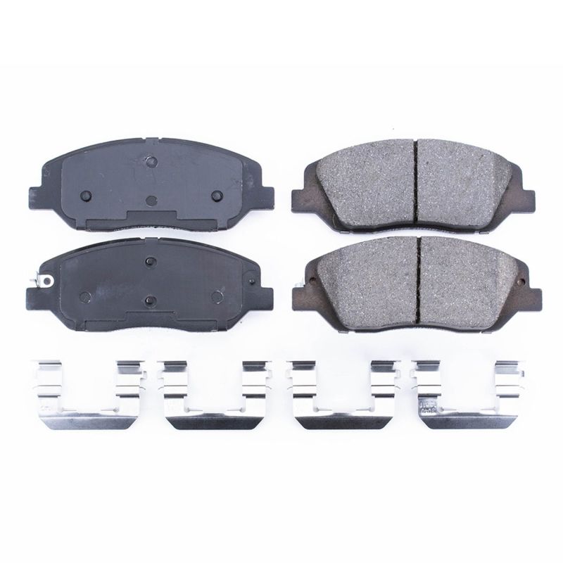 Power Stop 17-18 Hyundai Santa Fe Front Z17 Evolution Ceramic Brake Pads w/Hardware - DTX Performance