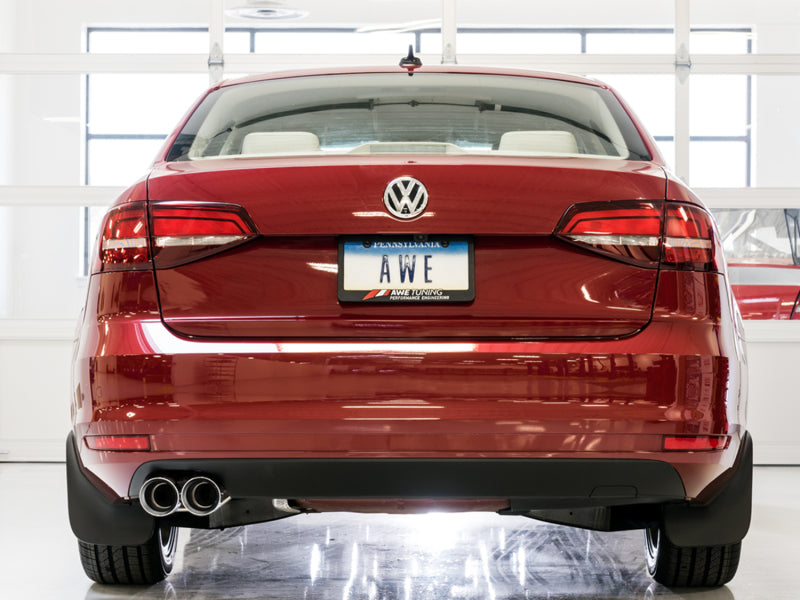 AWE Tuning 09-14 Volkswagen Jetta Mk6 1.4T Track Edition Exhaust - Chrome Silver Tips - DTX Performance