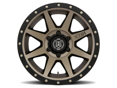 ICON Rebound 17x8.5 6x5.5 25mm Offset bronze wheel for performance upgrades