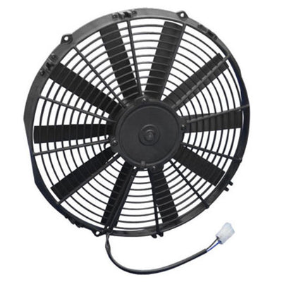 SPAL 1263 CFM 14in Medium Profile Fan - Push for high performance cars from DTX Performance, ideal for tuning upgrades and racing suspension.